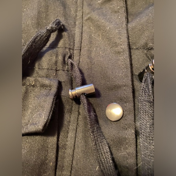 Yoki utility black faux leather arms jacket small - Picture 6 of 9